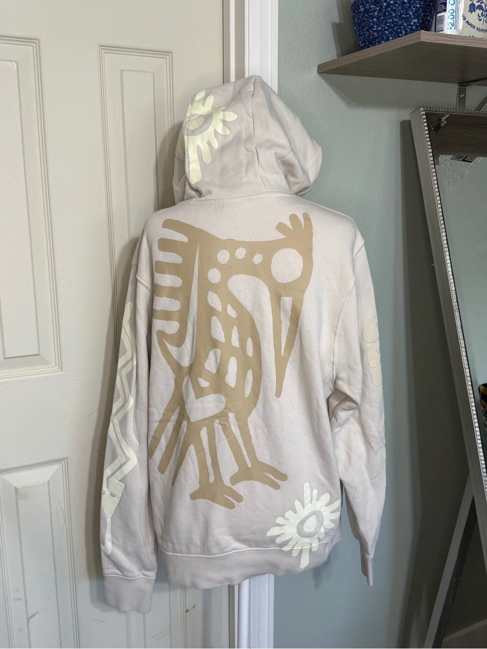 Nike Small Pullover Cream Colored Hoodie